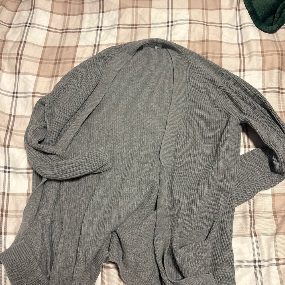 Old Navy Women's Ribbed Gray Cardigan